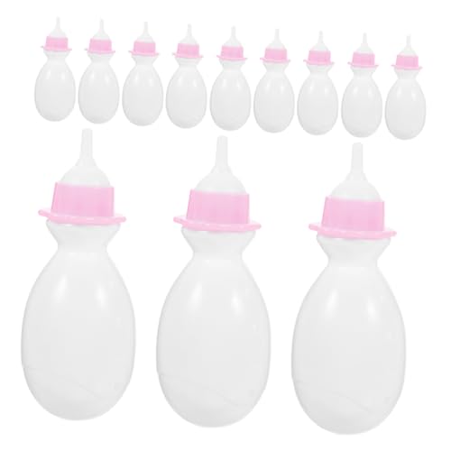 Toyvian 12 Stücke Puppen Flasche Miniatur Flasche Jungen und Mädchen Rolle Spielen Requisiten Puppe Zeug Dolly Spielzeug Simulation Flasche Spielzeug von Toyvian