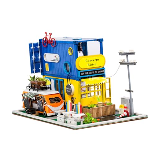 Toyvian Miniatur DIY Puppenhaus Set öbel Kit Für Kreatives Bastelspielzeug Modellnummer K 039 Ideal Für Miniatur Liebhaber Und Puppenhaus Enthusiasten von Toyvian