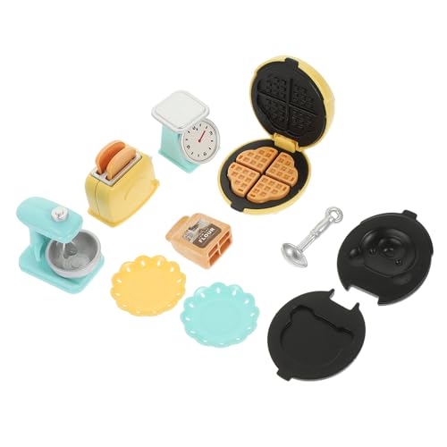 Toyvian Make It Mini Miniatur Küchenwerkzeug Set Mikroküche Mit Toaster Und Mixer Für Puppenhaus Ideal Für Als Zubehör Für Kreative Spielwelten 1 Set Zum Einfachen Zusammenbauen Spielzeug Küche Mini von Toyvian