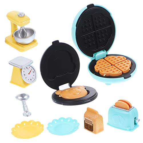 Toyvian Miniatur Küchenwerkzeug Set Realistisches Toaster Und Mixer Zubehör Für Puppenhaus Miniatur Backspielzeug Für Kreative Puppenhausgestaltung Einfache Montage 1 Set von Toyvian