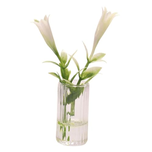 Toyvian Miniatur-Lilien klein winzig Fee draußen künstliche blüten Artificial Flower Micro Plants Kunstblumen miniaturvase Mini-Blumenlandschaftsschmuck Mini-Zimmerpflanze Harz von Toyvian