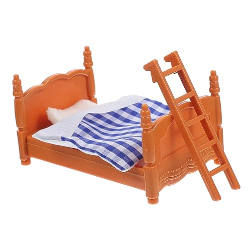 Toyvian Miniatur Puppenhaus Bett Modell DIY Miniatur Möbel mit Abgerundeten Ecken Leichtes Mini Haus Schlafzimmer Zubehör Geeignet für Sammler Toyvian Miniatur Puppenhaus Bett Modell DIY Miniatur Möbel mit Abgerundeten Ecken Leichtes Mini Haus Schlafzimmer Zubehör Geeignet für Sammler von Toyvian