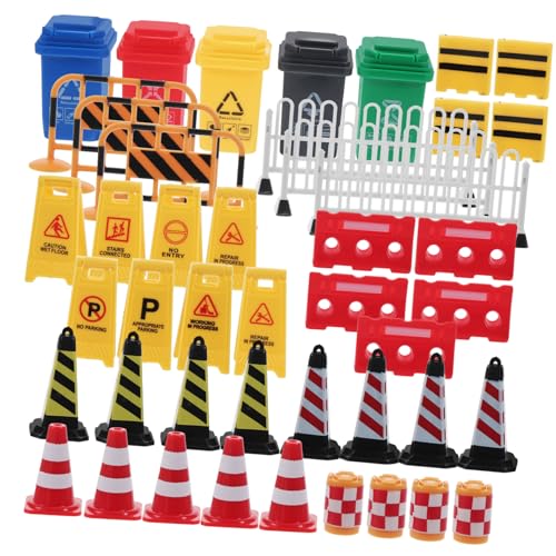 Toyvian Miniatur Verkehrszeichen Teiliges Lernspielzeug mit Straßenabsperrungen aus Stabilem Kunststoff Pädagogisches zur Verkehrs und Sicherheitserziehung für Kleinkinder und Toyvian Miniatur Verkehrszeichen Teiliges Lernspielzeug mit Straßenabsperrungen aus Stabilem Kunststoff Pädagogisches zur Verkehrs und Sicherheitserziehung für Kleinkinder und von Toyvian
