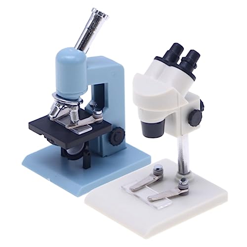 Puppenhaus Miniatur Mikroskop 2 Stück Puppenhaus-Zubehör Wissenschaftliches Spielzeug Mini-Szenendekoration Kunststoffmodell Für Kinder Kreativität Und Szenen Im Puppenhaus Dekoration Puppenhaus Miniatur Mikroskop 2 Stück Puppenhaus-Zubehör Wissenschaftliches Spielzeug Mini-Szenendekoration Kunststoffmodell Für Kinder Kreativität Und Szenen Im Puppenhaus Dekoration von Toyvian