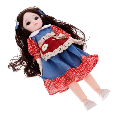 Toyvian Modepuppe Bjd Gelenkpuppen Für Mädchen Kinderspielzeug Hübsches Kugelgelenk Hofpuppen Anime-Puppen Für Mädchen Kugelgelenkpuppe Figuren Spielfigur Mädchen Mini-Puppen Stoff von Toyvian