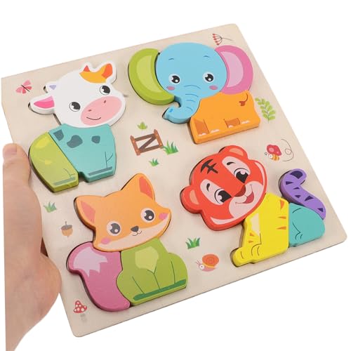 Toyvian Montessori Holzpuzzle Tiermotive Formenspiel Lernspielzeug für Kleinkinder zur Feinmotorik und Farberkennung Pädagogisches für Jungen Mädchen Toyvian Montessori Holzpuzzle Tiermotive Formenspiel Lernspielzeug für Kleinkinder zur Feinmotorik und Farberkennung Pädagogisches für Jungen Mädchen von Toyvian
