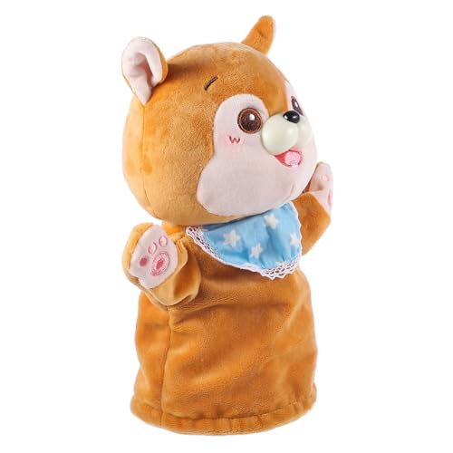 Toyvian Mundöffnende Handpuppe Tierpuppe Puppen Lernspielzeug Leistungsqualitäten Tierisches Handspielzeug Tierisches Plüschtier Handpuppe Cartoon-Marionette Pp Baumwolle von Toyvian