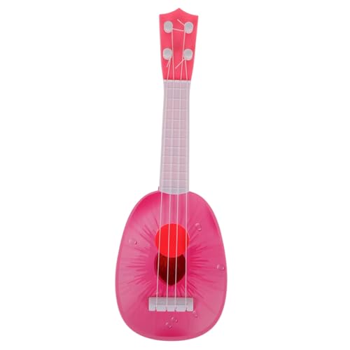 Toyvian Musikalisches Gitarre musikspielzeug Fruchtform Gitarre Musikinstrument für Obstform Gitarre Ukulele Kinderspielzeug Gitarrenkinder Plastik Rosa von Toyvian