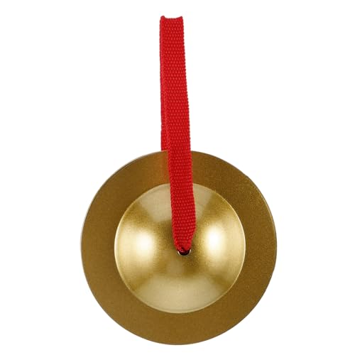 Toyvian Musikinstrument Fingertanzbecken Handbeckeninstrument musikspielzeug Musikalisches für Handbecken für Handpercussion-Becken Mini-Becken Metall Golden von Toyvian