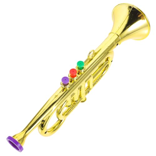 Toyvian Musikinstrumente Kindertrompete Spielzeugtrompeteninstrumente Kunststofftrompete Für Kinder Spielzeugsaxophon Trompete Horn Musikspielzeug Blasinstrument Frühlernspielzeug Für von Toyvian