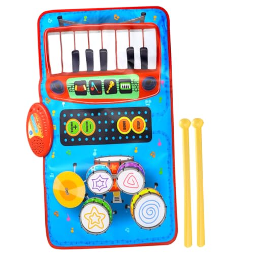 Toyvian Musikmatte Spieldecke Kinderteppich Kinderspielzeug Teppiche Fußmatte Spielmatte Krabbeldecke Vorschulspielzeug Tastatur Elektronische Spieldecke Abs von Toyvian