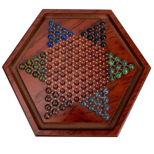 Toyvian Natürliches Holz Chinese Checkers Brettspiel mit Farbigen Glasmurmeln Glatte Oberfläche Kindgerecht Pädagogisches Gesellschaftsspiel für Junge Mädchen Toyvian Natürliches Holz Chinese Checkers Brettspiel mit Farbigen Glasmurmeln Glatte Oberfläche Kindgerecht Pädagogisches Gesellschaftsspiel für Junge Mädchen von Toyvian