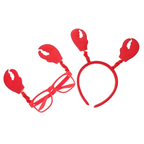 Toyvian Niedliches Teiliges Krabben Haarband und Brillen für Erwachsene Lustiger Haarschmuck und Party für Karneval Halloween Kostüm und Fotopartys Toyvian Niedliches Teiliges Krabben Haarband und Brillen für Erwachsene Lustiger Haarschmuck und Party für Karneval Halloween Kostüm und Fotopartys von Toyvian