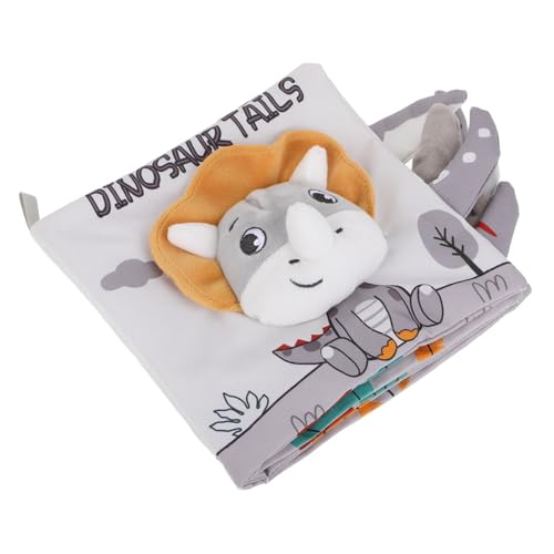 Toyvian Nordisches Windschweif-stoffbuch Babybuch Sinnesbücher Für Babys Leichtes Stoffbuch Buch Zur Babyentwicklung Für Neugeborene Beschäftigtes Buch Light Grey Tuch von Toyvian