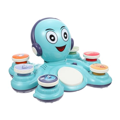 Toyvian Octopus Musiklicht für kinderspielzeug Octopus Fun Toy Funny Toys Elektrisches Oktopus- Cartoon musikalische krake Kleinkind Musik Plastik Blue von Toyvian