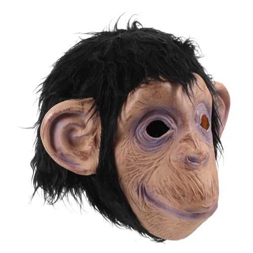 Toyvian Orang-Utan-Maske Gruselige Halloween-Maske Teufelsmaske Gorilla-Kostüm gruselige Tiermaske halloween maske realistische maske Halloweenkostüm Maske für Karneval Cosplay-Maske von Toyvian