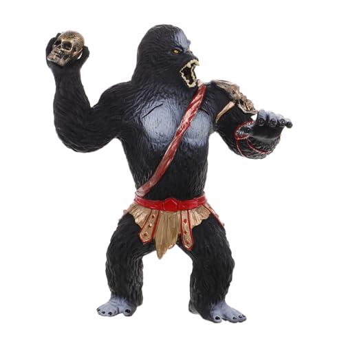 Toyvian Orang-utan-Ornamente Gorilla Tierspielzeug Für Affenspielzeug Dehnbarer Zoo Tiere Spielzeugtiere Tierfiguren Affenmodelle Wildtier-lernspielzeug Wildtierfigur PVC Rot von Toyvian