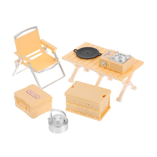 Toyvian Camping-spielset Für Junge Mädchen Mit Miniatur-klappstuhl Picknicktisch Und Herd Zum Kochen Outdoor-Spielzeug Für Rollenspiele Und Puppenhauszubehör Für Drinnen Und Draußen Toyvian Camping-spielset Für Junge Mädchen Mit Miniatur-klappstuhl Picknicktisch Und Herd Zum Kochen Outdoor-Spielzeug Für Rollenspiele Und Puppenhauszubehör Für Drinnen Und Draußen von Toyvian