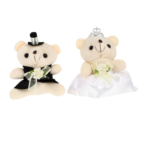 Toyvian Pärchen Hochzeitsbär aus Weichem Liebevolle Dekoration für Valentinstag und Hochzeit Niedliche Stoffbären als für Romantische Zimmer und Partydeko Toyvian Pärchen Hochzeitsbär aus Weichem Liebevolle Dekoration für Valentinstag und Hochzeit Niedliche Stoffbären als für Romantische Zimmer und Partydeko von Toyvian