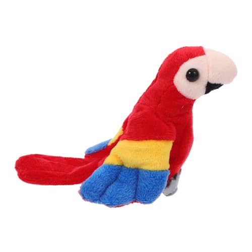 Toyvian Papageien-Fingerpuppe Fingerpuppen Vogel Handpuppe Papagei Plüsch Stofftier Vogelpuppe papagei Mini Puppen Plüsch-Fingerpuppen gefüllter Papagei Plüschtier PP Baumwolle von Toyvian