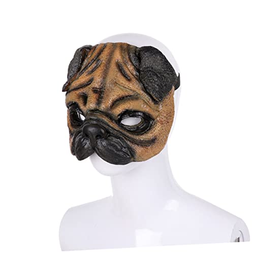 Toyvian Performance-Maske gruselige Masken tierische Halbmaske Halloween-Masken Halloween-Foto-Requisiten halloween costume halloween kleidung Maskenfest Mops-Maske Anziehmaske Chocolate von Toyvian