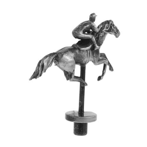 Toyvian Pferderennen-Schachfigur Metallpferd Pferderennbrettspiel Rennpferd Pferderennen Brettspiel Zubehör Pferderennbrett-Zubehör Pferdefigur für Brettspiel Legierung Black von Toyvian