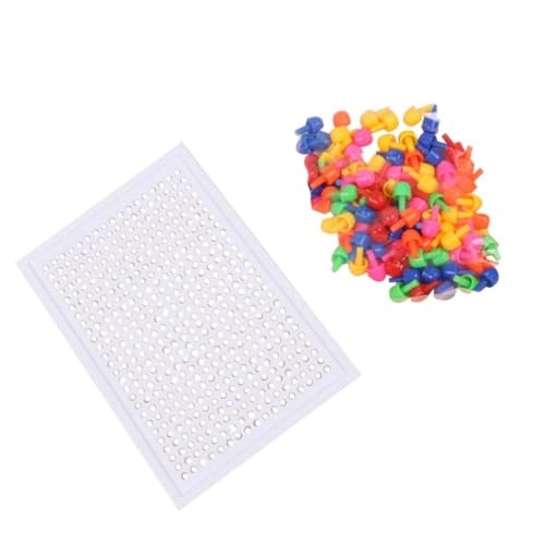 Toyvian Pilz-Nagel-Puzzle Für Kinder Stecktafel Puzzle Für Kinder Stecktafel Stecktafel Pilznägel Kindersteckbrett Pilz-Nagel-Puzzle Für Kinder Kreatives Puzzle-Spielzeug von Toyvian