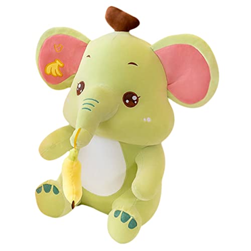 Toyvian Plüsch Elefant Dinosaurierkissen Dinosaurier Plüsch Cartoon-tierpuppe Cartoon-Puppe Geschmeidige Puppe Gefüllte Puppe Elefanten-plüschtier Schönes Puppenspielzeug Green Stoff von Toyvian