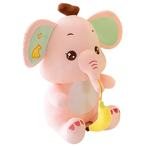 Toyvian Plüsch Elefant Kuscheltier süßes Kuscheltier weinachtendecor Stuffed Elephant doll Children's Plush Toy Puppe in Elefantenform Cartoon-Tierpuppe Plüschtier Stoff Rosa von Toyvian