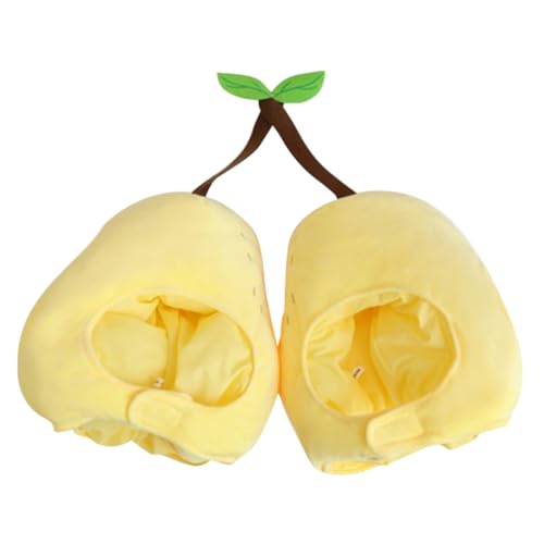 Toyvian Plüsch Frucht Kopfbedeckung Doppelte Birnenmütze Lustige Accessoires Partyspiel Kostüm für Erwachsene Karneval Halloween Weihnachten Toyvian Plüsch Frucht Kopfbedeckung Doppelte Birnenmütze Lustige Accessoires Partyspiel Kostüm für Erwachsene Karneval Halloween Weihnachten von Toyvian