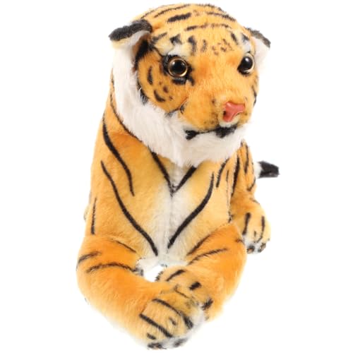 Toyvian Plüsch Tiger Spielzeug Entzückende Tigerform Schmücken Ausgestopfte Plüsch Tiger Puppe Spielzeug von Toyvian