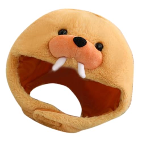 Toyvian Plüsch Walross Kopfhaube Cosplay Kostüm Hut für Erwachsene und Weicher Tierhut mit Langlebigem PP Baumwollmaterial Lustige Party Kopfbedeckung und Foto Requisite für Halloween Toyvian Plüsch Walross Kopfhaube Cosplay Kostüm Hut für Erwachsene und Weicher Tierhut mit Langlebigem PP Baumwollmaterial Lustige Party Kopfbedeckung und Foto Requisite für Halloween von Toyvian
