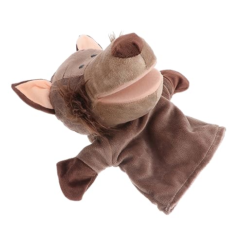 Toyvian Plüsch Wolf Handpuppe Interaktives Handpuppenspielzeug Für Geschichten Erzählen Und Kuscheltier Für Kleinkinder Weiches Plüschmaterial Geschenkidee von Toyvian