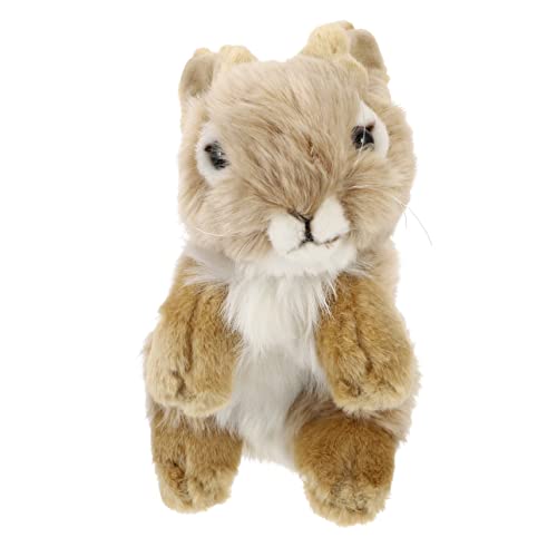 Toyvian Plüschhase Kuscheltier Hasen Kuscheltier Cute Rabbit Toys hasenkuscheltiere Puppe tragen entzückendes Plüschkaninchen Plüsch Kaninchen PP Baumwolle Khaki von Toyvian