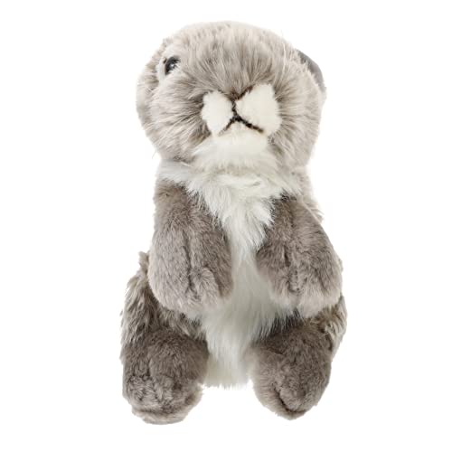 Toyvian Plüschhase Niedlich krabbelndes Babyspielzeug Badespielzeug hasenpuppe hasenkuscheltiere Bunny Plush Kaninchenpuppenspielzeug Hasenförmige Puppe PP Baumwolle Grey von Toyvian