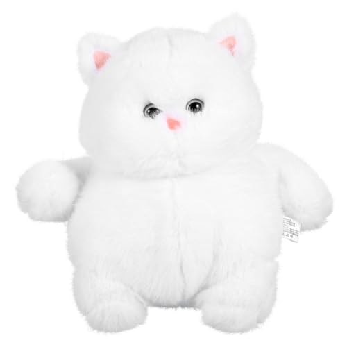 Toyvian Plüschkatze Weiß Kuscheliges Stofftier mit Pp Baumwolle Gefüllt Weiches Katzenplüschtier als für Katzenliebhaber Wohnraumdekoration Toyvian Plüschkatze Weiß Kuscheliges Stofftier mit Pp Baumwolle Gefüllt Weiches Katzenplüschtier als für Katzenliebhaber Wohnraumdekoration von Toyvian