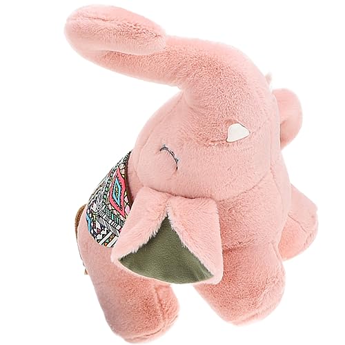 Toyvian Plüschpuppe Puppe -Plüschtier Plüschfigur für den einzug für Elefantenspielzeug Kuscheltier Elefantenbaby PP Baumwolle Rosa von Toyvian