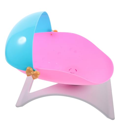 Toyvian Puppen-Shaker spielzeuge Kinderspielzeug Babypuppen-Krippenspielzeug Kinderbett für Puppe Mädchen Puppenbett Modell Einer Puppenkrippe Plastik von Toyvian