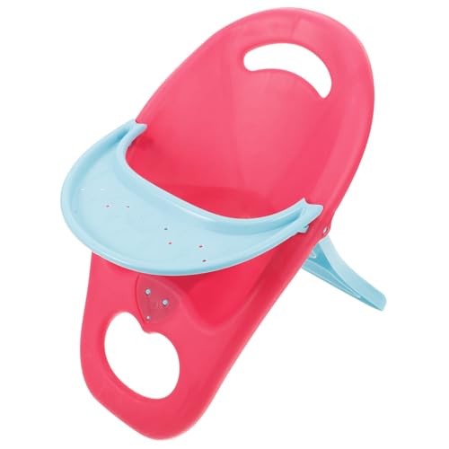 Toyvian Puppen-esszimmerstuhl Miniaturmöbel Puppenhauszubehör Stellen Sie Sich Vor, Sie Spielen Einen Hochstuhl Mini-Spielzeug-esszimmer Süßes Babypuppenspielzeug Vorgeben Möbel Plastik von Toyvian