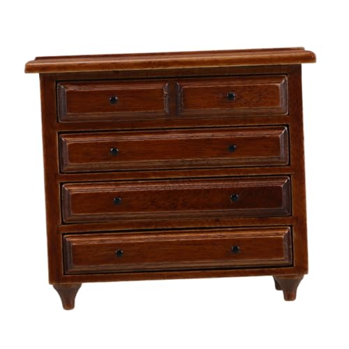 Toyvian Puppenhaus Miniatur Schubladenschrank aus Massivholz Realistisches Mini Aufbewahrungsmöbel mit Schubladen für Puppenhaus Wohnzimmer Szenenbau Kastanienbraun Toyvian Puppenhaus Miniatur Schubladenschrank aus Massivholz Realistisches Mini Aufbewahrungsmöbel mit Schubladen für Puppenhaus Wohnzimmer Szenenbau Kastanienbraun von Toyvian