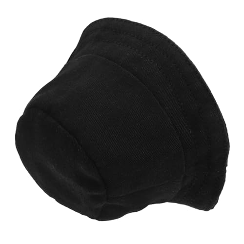 Toyvian Puppenkleidungszubehör Windel Eimerhüte Sonnenhut Mini-puppenmütze Hase Hüte Für Frauen Miniaturhüte Zum Basteln Mädchen Hut Kind Süße Puppenmütze Kleiner Hut Kappe Black Polyester von Toyvian