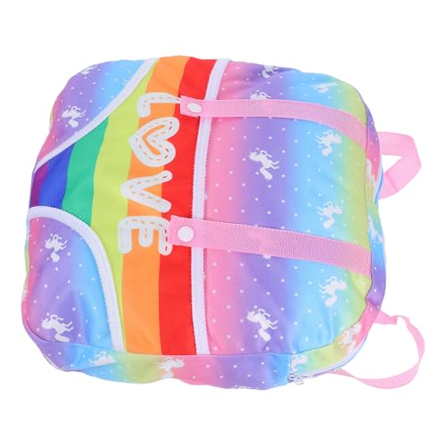 Toyvian Puppenrucksack Zubehör für wiedergeborene Babypuppen gehende Puppen Kinderrucksack Rucksack für Kleiner Rucksack für Mädchen Cartoon-Puppentasche Polyester von Toyvian