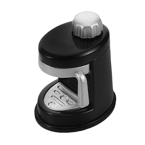 Toyvian Puppenstuben-Kaffeemaschine Mini-Dekoration Mikro-Zubehör Mini- Gerätebogen Puppenhaus Kaffeemaschine Puppenhaus Zubehör Miniatur-Zubehör Mini- -Bausatz Plastik Black von Toyvian