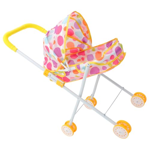 Toyvian Puppenwagen puppenmöbel doll Stroller Puppen Accessoires Puppen Wagen Toys Kinderwagen Puppensachen Puppenhauslieferungen Kinderspielzeug Plastik von Toyvian