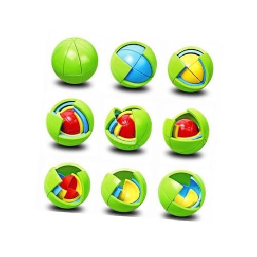 Toyvian Puzzle-Ball intelligente Spiele für Kinder knobelspiele für Kinder knobelspiel Kinder Weisheitsball 3D-Weisheits-Puzzleball dreidimensional Intelligenzball einstellen von Toyvian