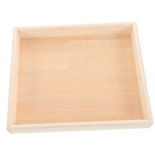 Toyvian Puzzle-tablett Puzzle-stapeltabletts Kleinigkeiten Halter Puzzlezubehör Aus Holz Spielzeughalter Flaches Puzzle-spielzeugtablett Flaches Puzzle-aufbewahrungstablett Beige Hölzern von Toyvian