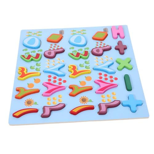 Toyvian Rätsel Mit Arabischen Buchstaben Lernen Wörter Buchstabenlernspielzeug ABC-Puzzle Alphabet-worträtsel Alphabet-rätsel Montessori-rätsel Rätsel Alphabet- Holz von Toyvian