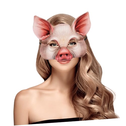 Toyvian Realistische Halloween Tiermaske Schwein Halbgesichtsmaske aus Langlebigem EVA Material für Karneval Maskenball Cosplay und Party Wiederverwendbar Gruselig und Witzig für Toyvian Realistische Halloween Tiermaske Schwein Halbgesichtsmaske aus Langlebigem EVA Material für Karneval Maskenball Cosplay und Party Wiederverwendbar Gruselig und Witzig für von Toyvian