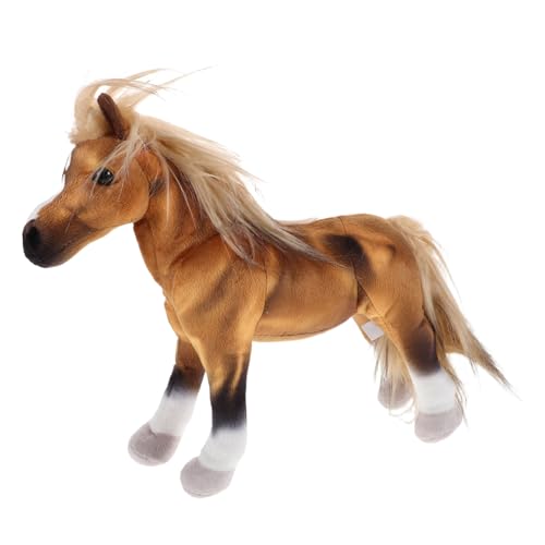 Toyvian Realistisches Sweatblood Pferd Plüschfigur Weiches Simulationstier Deko Kuscheltier Jahr des Pferdes und Erwachsene Toyvian Realistisches Sweatblood Pferd Plüschfigur Weiches Simulationstier Deko Kuscheltier Jahr des Pferdes und Erwachsene von Toyvian