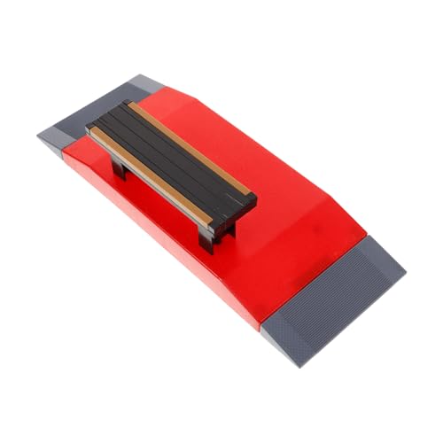 Toyvian Requisiten für Skateboard-Veranstaltungsorte Finger-Skateboardpark Finger Skateboard Rampe Skatepark-Modell Finger-Skateboard-Park Interaktives Fingerkraft-Wettkampfbrett Plastik von Toyvian